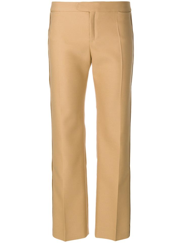 Chloé Twill Straight Trousers - Nude & Neutrals