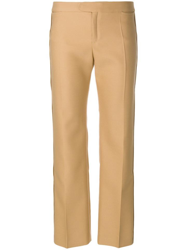Chloé Twill Straight Trousers - Nude & Neutrals