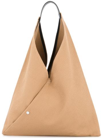 Cabas Triangle Tote - Brown