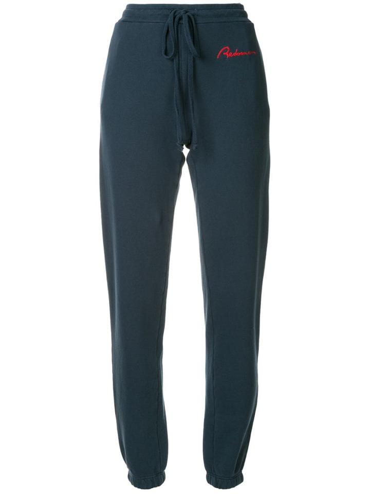 Re/done Drawstring Track Pants - Blue