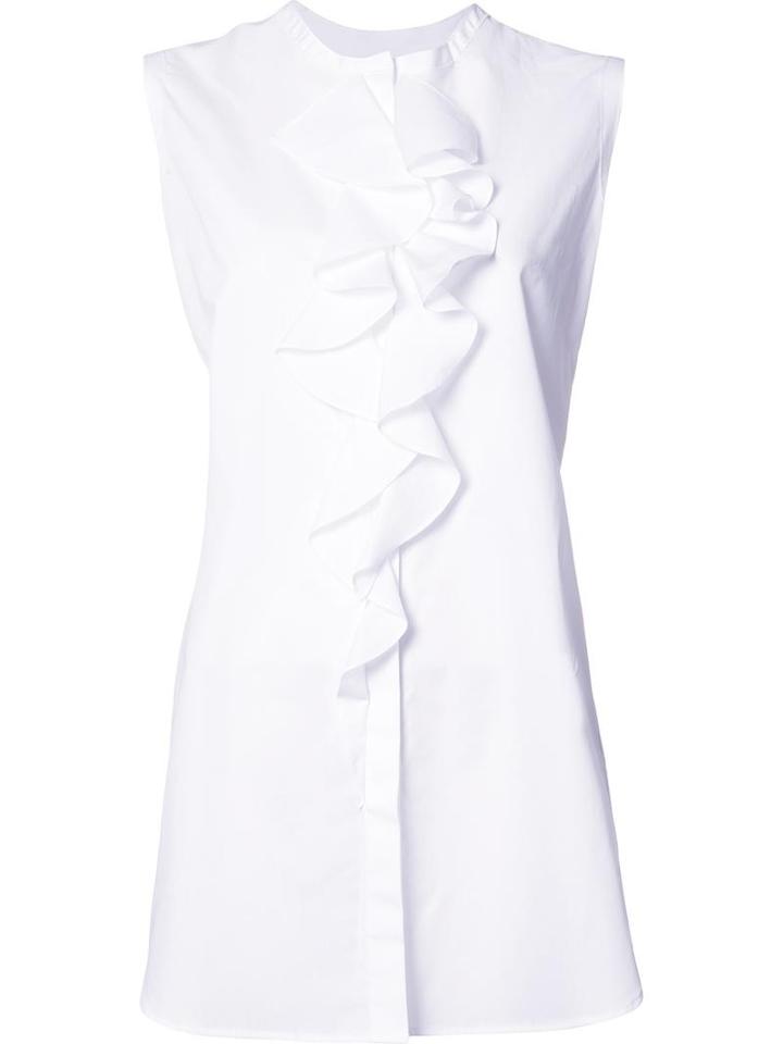 Tome 'sleeveless Open Back Tie' Shirt, Women's, Size: 8, White, Cotton