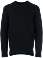 Attachment Distressed Sweater - Black