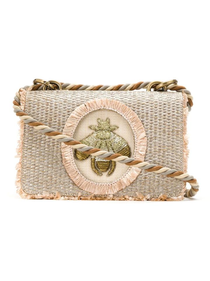 Isla Mini Bee Shoulder Bag - Neutrals