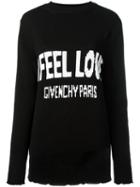 Givenchy Love Intarsia Knit Jumper, Women's, Size: Xs, Black, Cotton