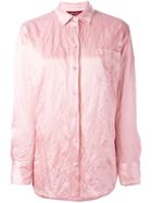 Sies Marjan Crinkle Style Blouse, Women's, Size: 2, Pink/purple, Cotton/nylon/metal (other)