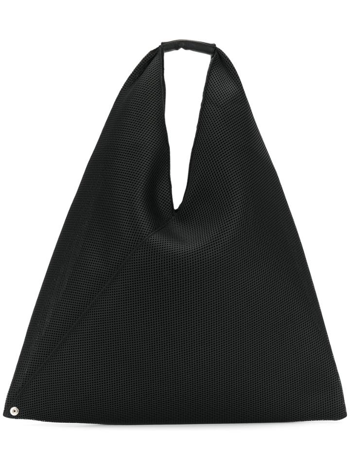 Mm6 Maison Margiela Oversized Triangular Tote - Black