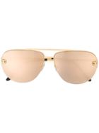 Cartier 'panthère' Sunglasses - Metallic