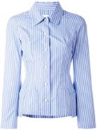 Maison Margiela Striped Shirt, Women's, Size: 40, Blue, Cotton