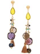 Gas Bijoux Serti Embellished Earrings - Gold