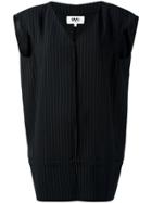 Mm6 Maison Margiela Panelled Mini Dress - Black