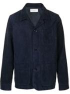 Officine Generale Suede Jacket - Blue