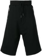 Diesel Drawstring Track Shorts, Men's, Size: Xl, Black, Cotton/polyester
