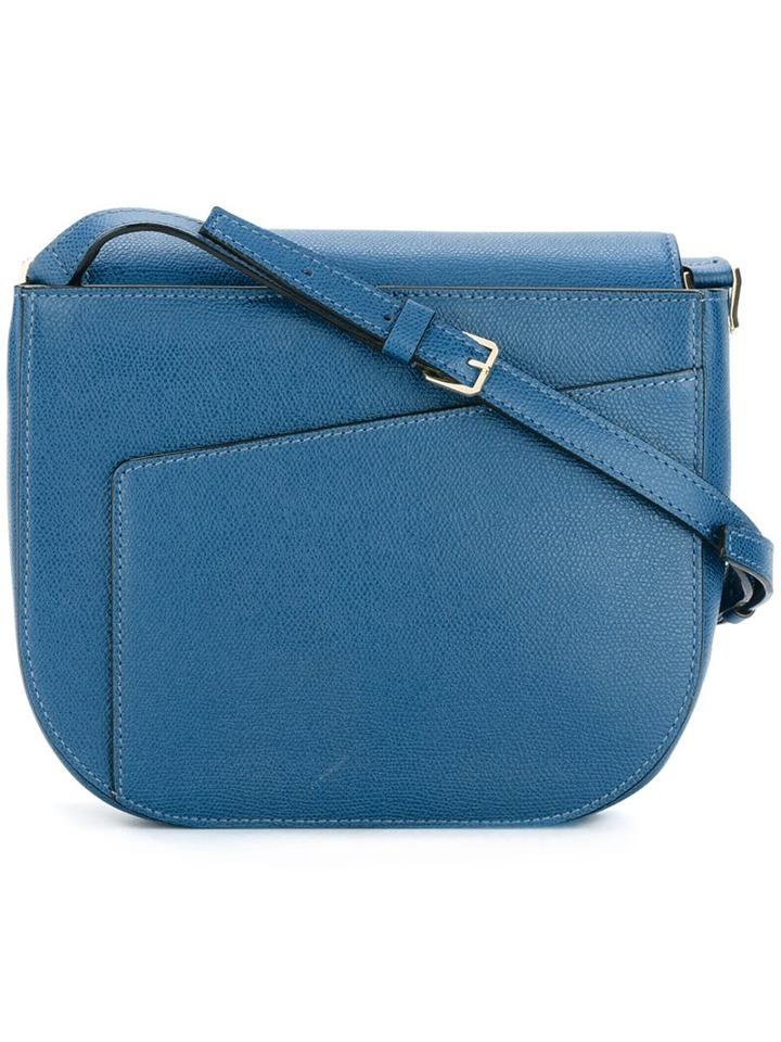 Valextra Hobo Crossbody Bag, Women's, Blue