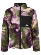 Stussy Tie-dye Bomber Jacket - Purple