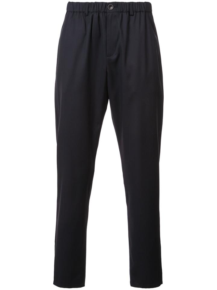 A Kind Of Guise Elasticated Waistband Tapered Trousers - Black