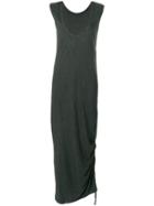 Humanoid Plunge Neck Fitted Dress - Grey