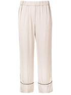 Peserico Cropped Straight-leg Trousers - Neutrals