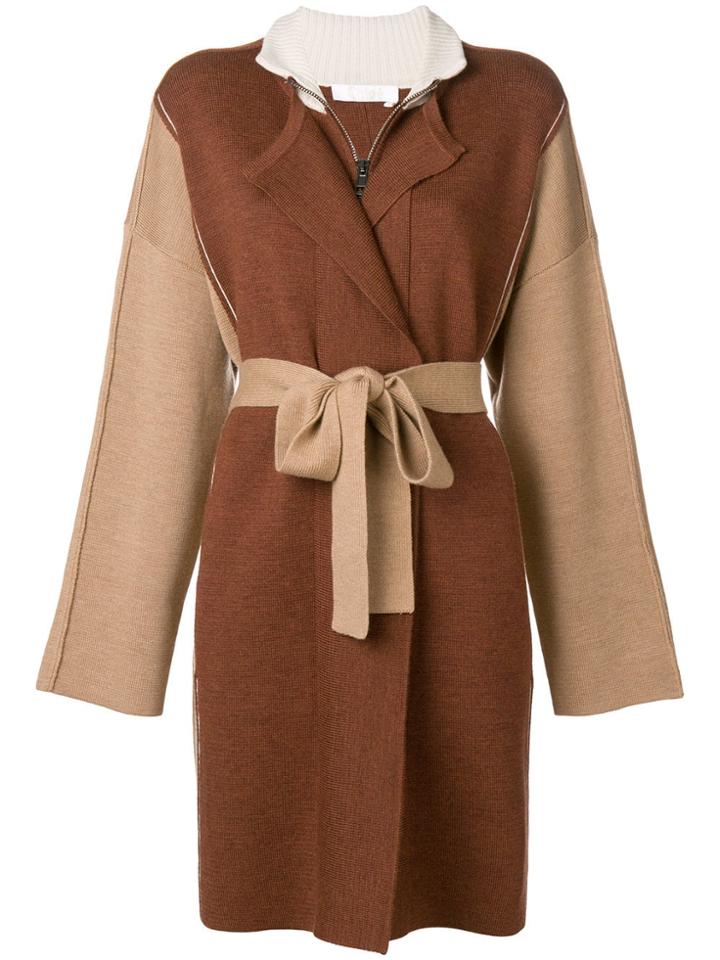 Chloé Robe Coat - Brown