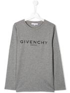 Givenchy Kids Long Sleeved T-shirt - Grey