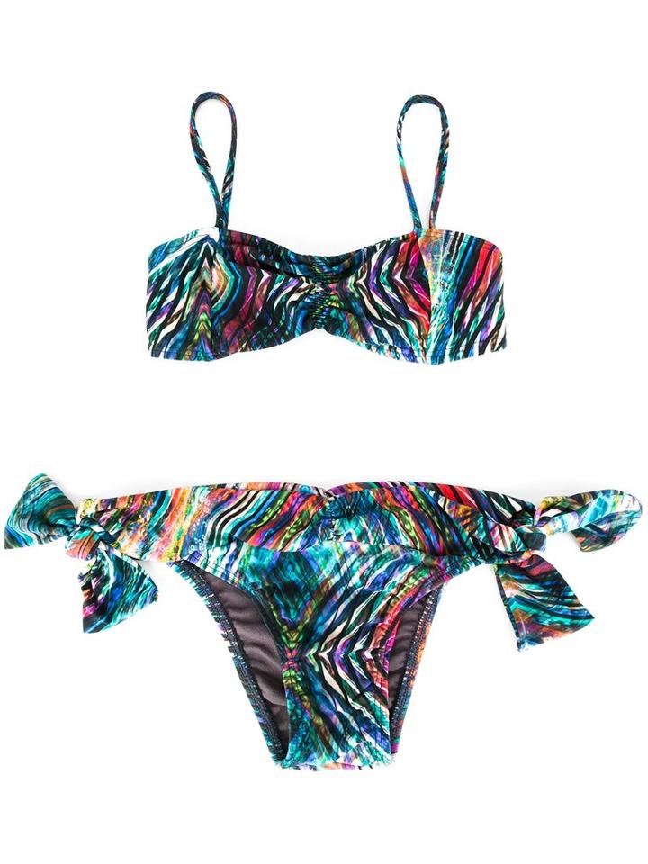 Lygia E Nanny Kids - Printed Bikini Set - Kids - Polyamide/spandex/elastane - 8 Yrs, Girl's, Blue