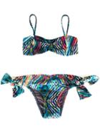 Lygia E Nanny Kids - Printed Bikini Set - Kids - Polyamide/spandex/elastane - 8 Yrs, Girl's, Blue