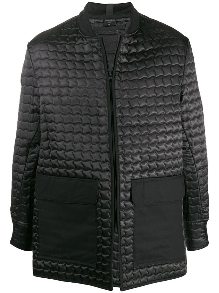 Norwegian Rain Quilted Thermal Coat - Black