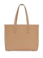 Burberry Embossed Monogram Motif Leather Tote - Neutrals