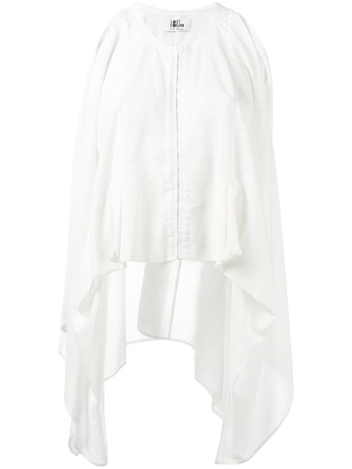 Lost & Found Ria Dunn Hook And Eye Blouse - White