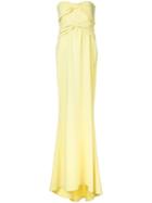 Boutique Moschino Flared Evening Dress - Yellow