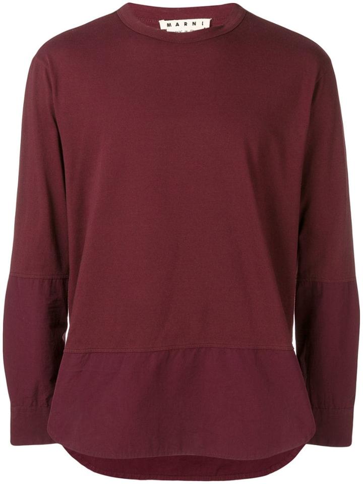 Marni Crewneck Jersey Shirt - Red