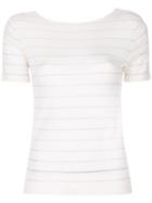 Cashmere In Love Cashmere Carly Lurex Knitted Top - White