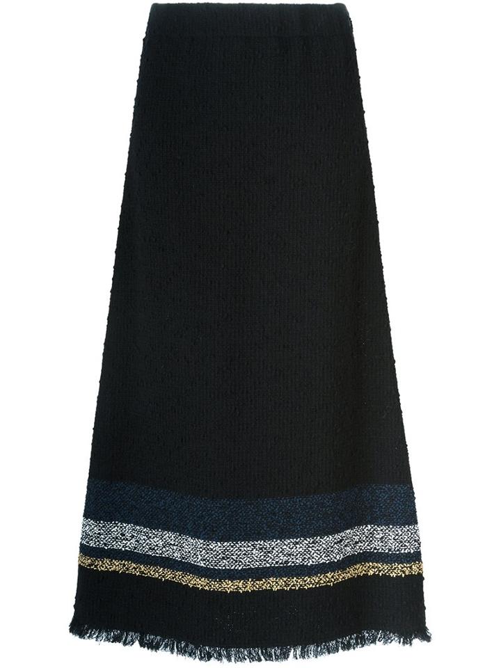 Sonia Rykiel Fray Hem Maxi Skirt