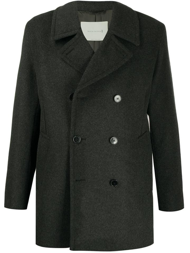Mackintosh Broom Double-breasted Coat - Grey