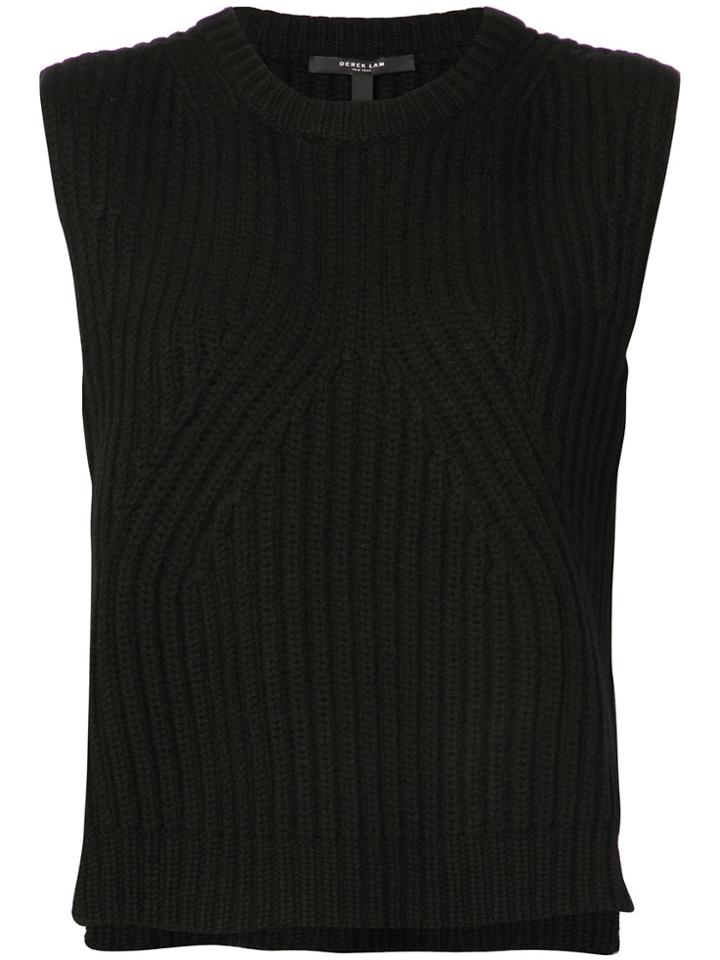 Derek Lam Sleeveless Cropped Shell - Black