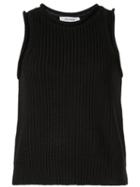 Frame Knitted Tank Top - Black