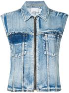 3.1 Phillip Lim - Denim Vest - Women - Cotton - 4, Blue, Cotton