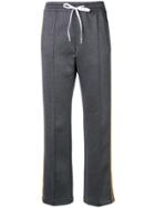 Miu Miu Stripe Trim Sweatpants - Grey