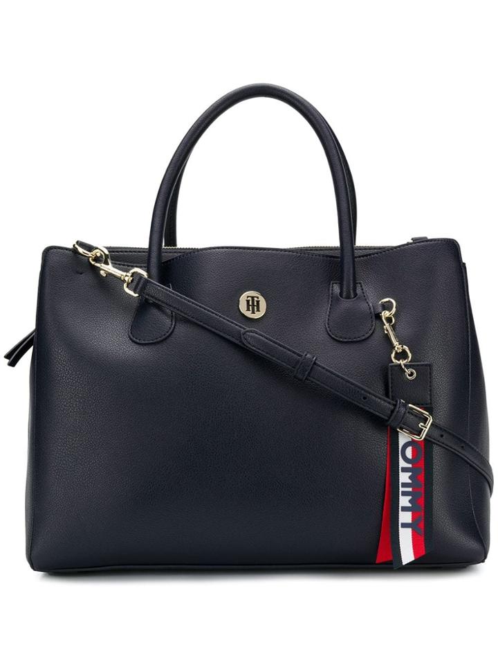 Tommy Hilfiger Keyring Detail Shoulder Bag - Blue