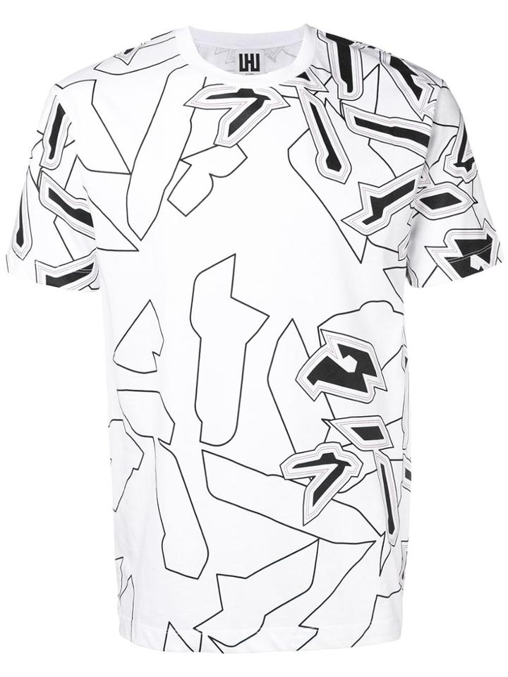 Les Hommes Urban Graphic Print T-shirt - White
