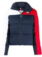 Tommy Jeans Colour-block Puffer Jacket - Blue