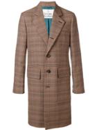 Vivienne Westwood Longline Check Coat - Brown