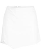 Michelle Mason Wrap Mini Skirt - White