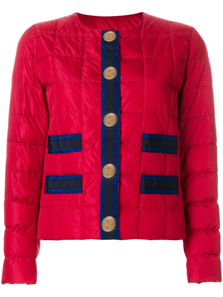 Fay Zipped Padded Jacket - Red