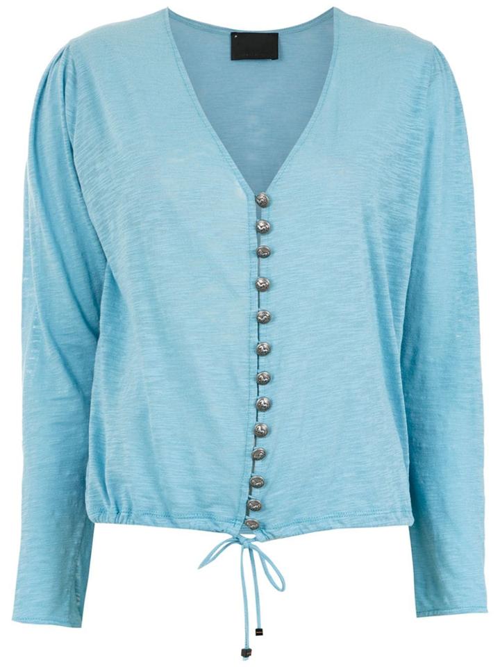 Andrea Bogosian Buttoned Blouse - Blue