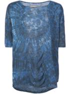 Raquel Allegra Printed Loose Fitted Blouse - Blue