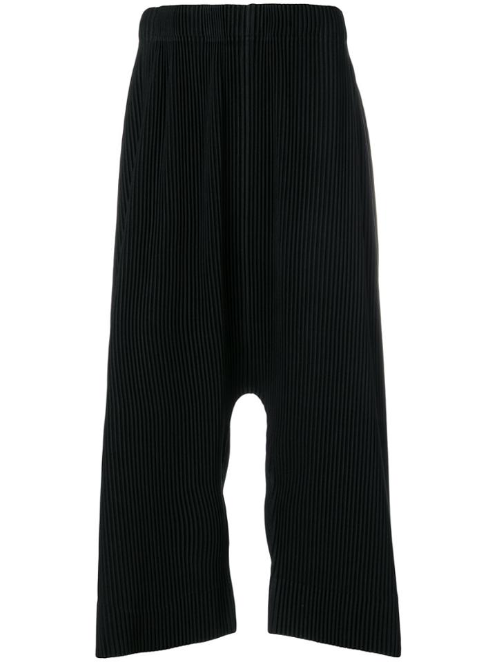 Homme Plissé Issey Miyake Wide-leg Pleated Trousers - Black