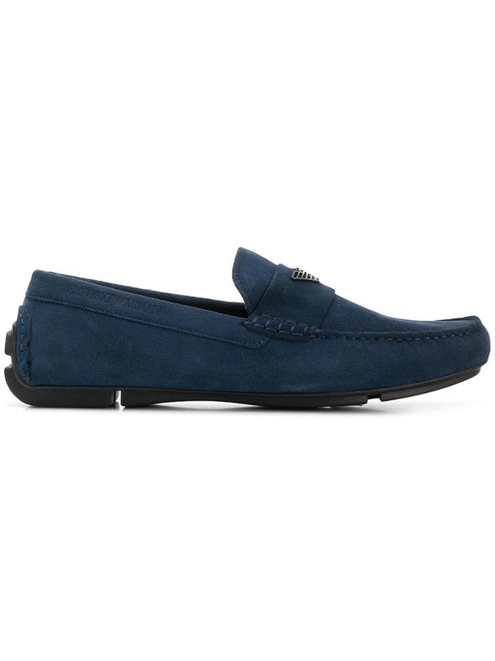 Emporio Armani Slip-on Loafers - Blue