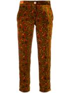 Roseanna Floral Print Cropped Trousers - Yellow & Orange