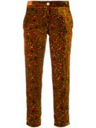 Roseanna Floral Print Cropped Trousers - Yellow & Orange