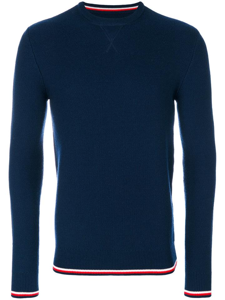 Ron Dorff Eyelet Edition Piqué Jumper - Blue